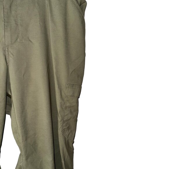 Duluth Trading Womens Cargo Pants Size 20W Olive Green Nylon/Spandex Relaxed Fit - Picture 2 of 5